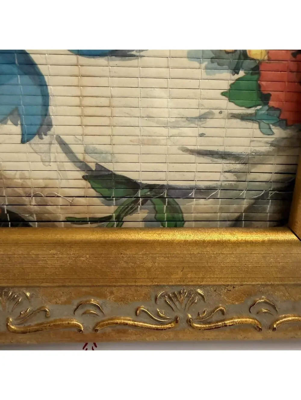 Geese goose up-cycled framed calendar from the late 80s vintage